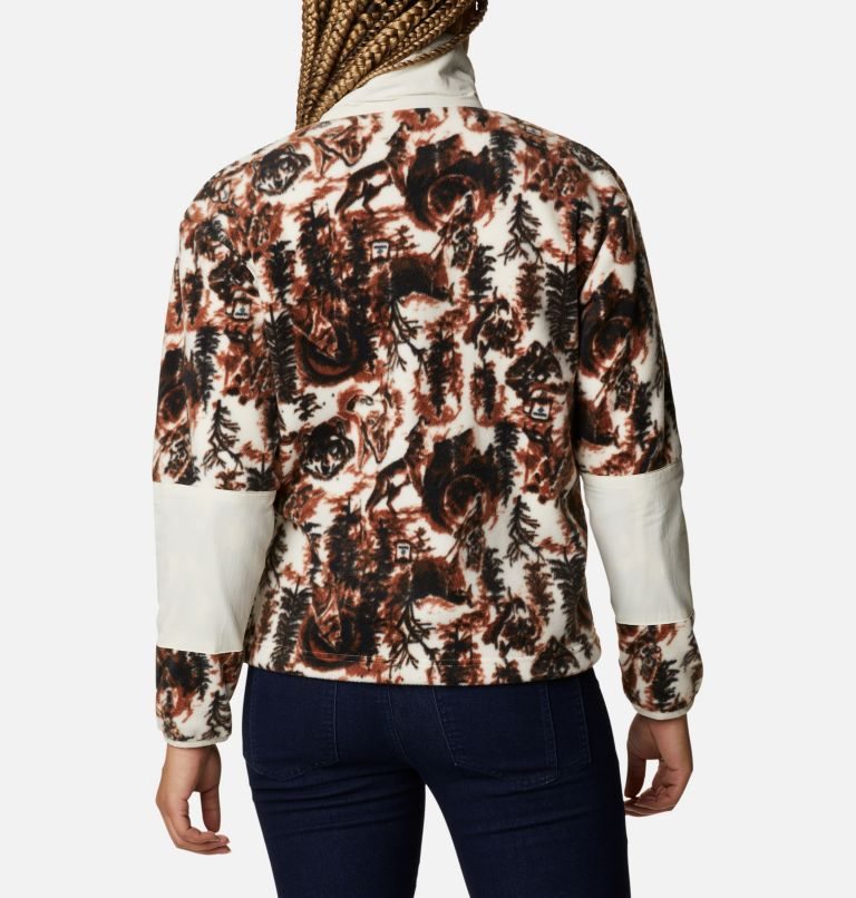 Women's Columbia Benton Springs Crop Sweatshirts Coffee | CA-B3L65