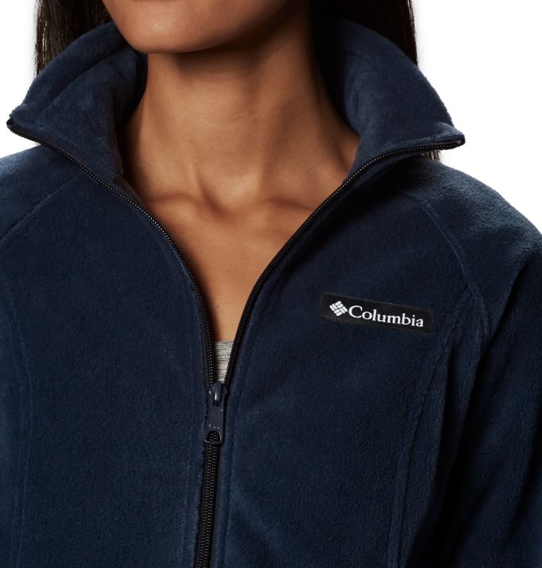 Women's Columbia Benton Springs Full Zip Fleece Jackets Navy | CA-J31L5