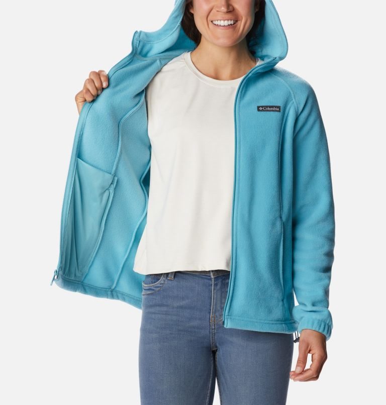 Women's Columbia Benton Springs Full Zip Fleece Jackets Turquoise | CA-J35A6