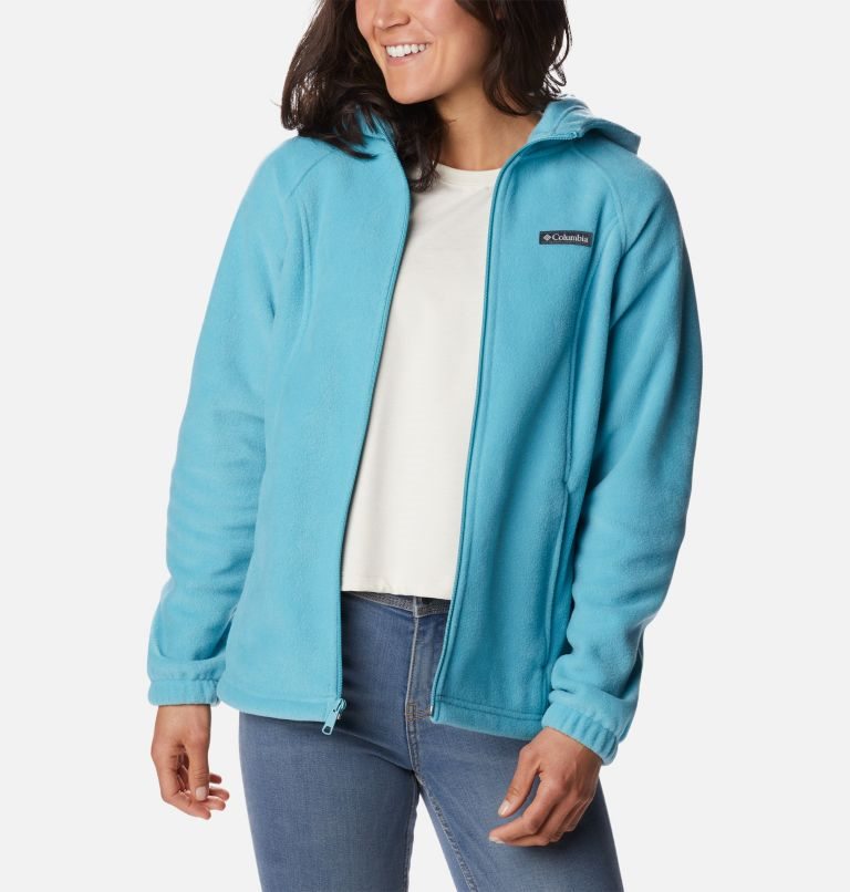 Women's Columbia Benton Springs Full Zip Fleece Jackets Turquoise | CA-J35A6
