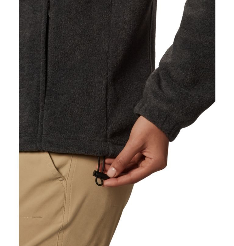 Women's Columbia Benton Springs Full Zip Fleece Jackets Black | CA-J4AC8