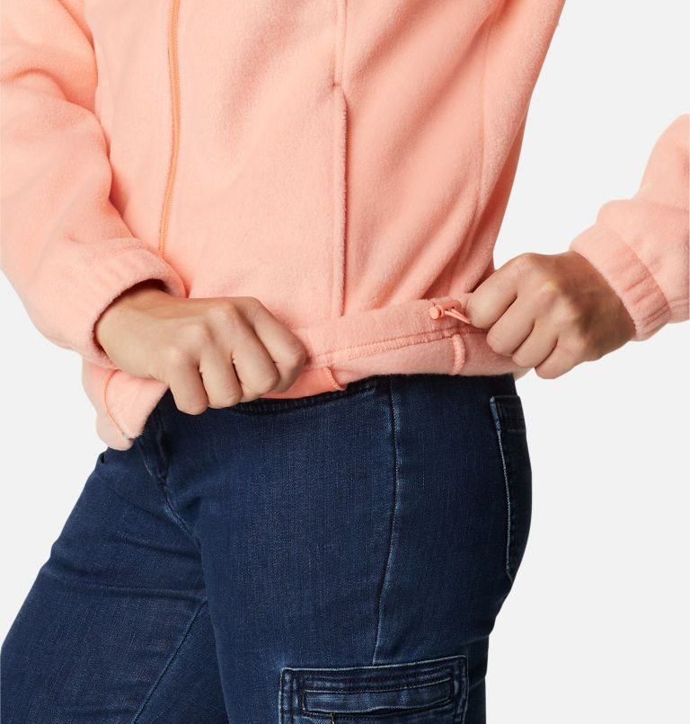 Women's Columbia Benton Springs Full Zip Fleece Jackets Coral | CA-LA6LC