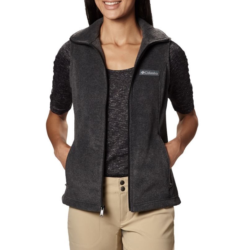 Women's Columbia Benton Springs Vest Black | CA-M14C5