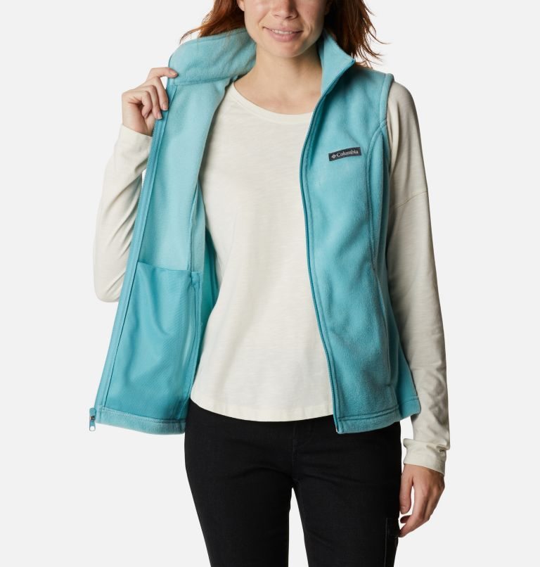 Women's Columbia Benton Springs Vest Turquoise | CA-VLA48
