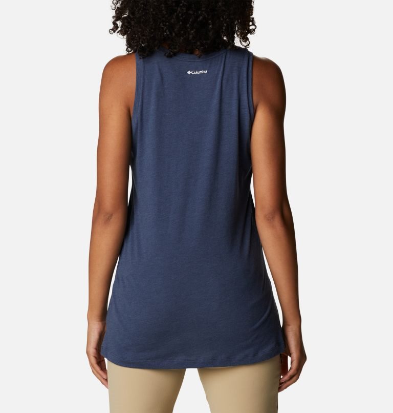 Women's Columbia Bluff Mesa Tanks Navy | CA-X06C5
