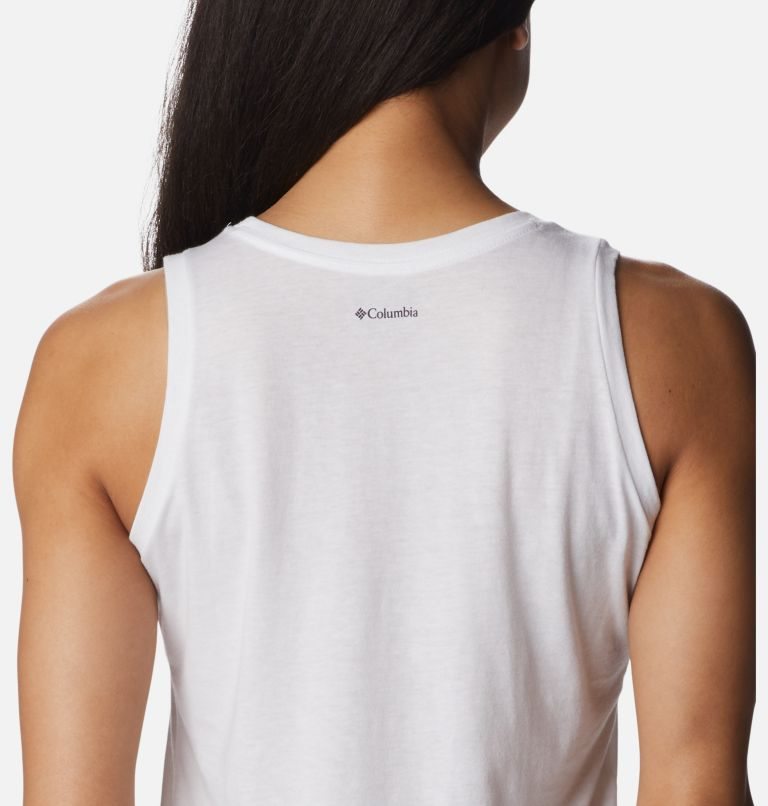 Women's Columbia Bluff Mesa Tanks White | CA-W830C