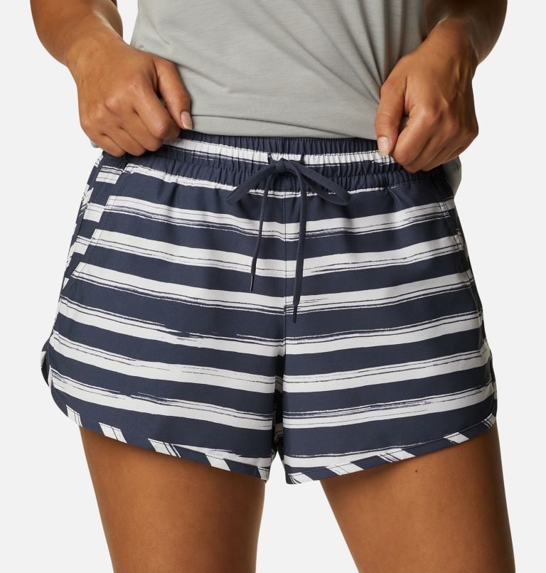 Women's Columbia Bogata Bay Stretch Printed Shorts Stripe | CA-J5AC8