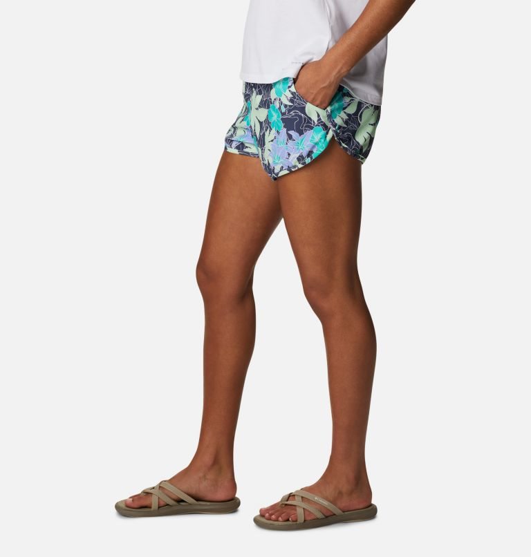 Women's Columbia Bogata Bay Stretch Printed Shorts Flower | CA-Q10AC