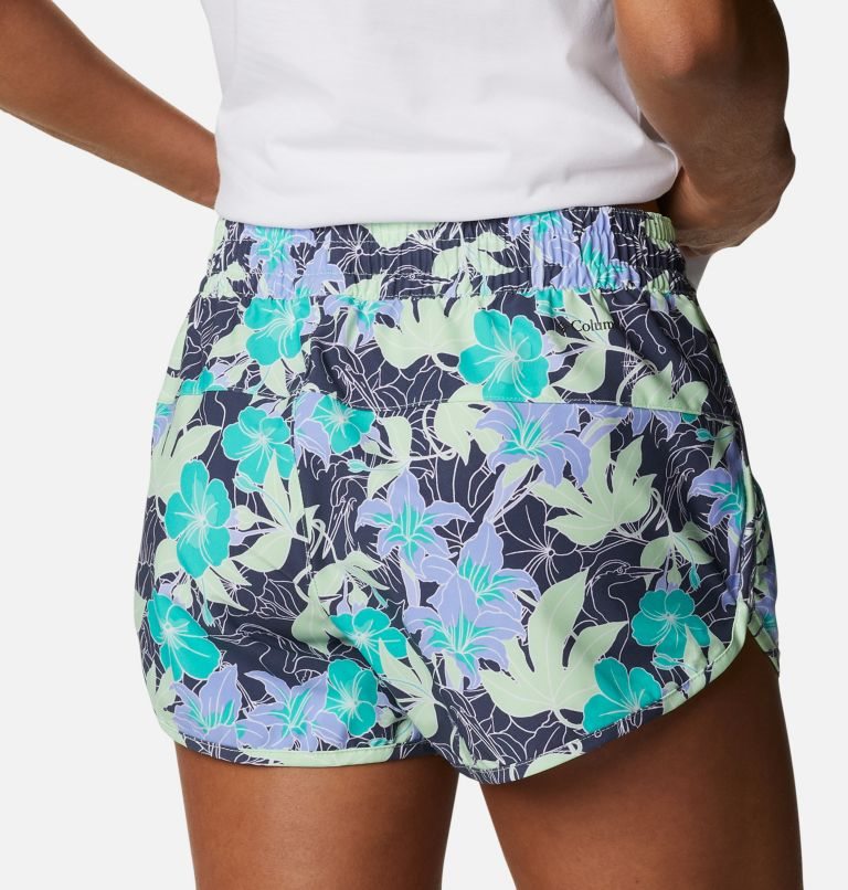 Women's Columbia Bogata Bay Stretch Printed Shorts Flower | CA-Q10AC