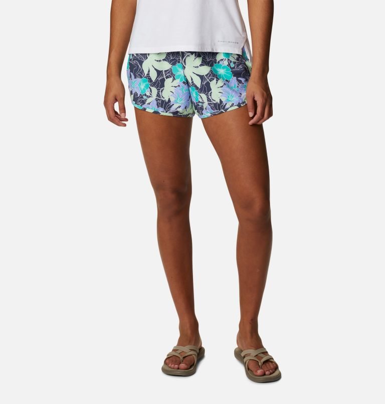 Women\'s Columbia Bogata Bay Stretch Printed Shorts Flower | CA-Q10AC