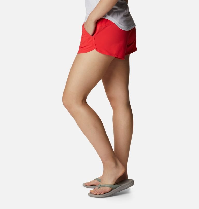 Women's Columbia Bogata Bay Stretch Shorts Red | CA-CCA60