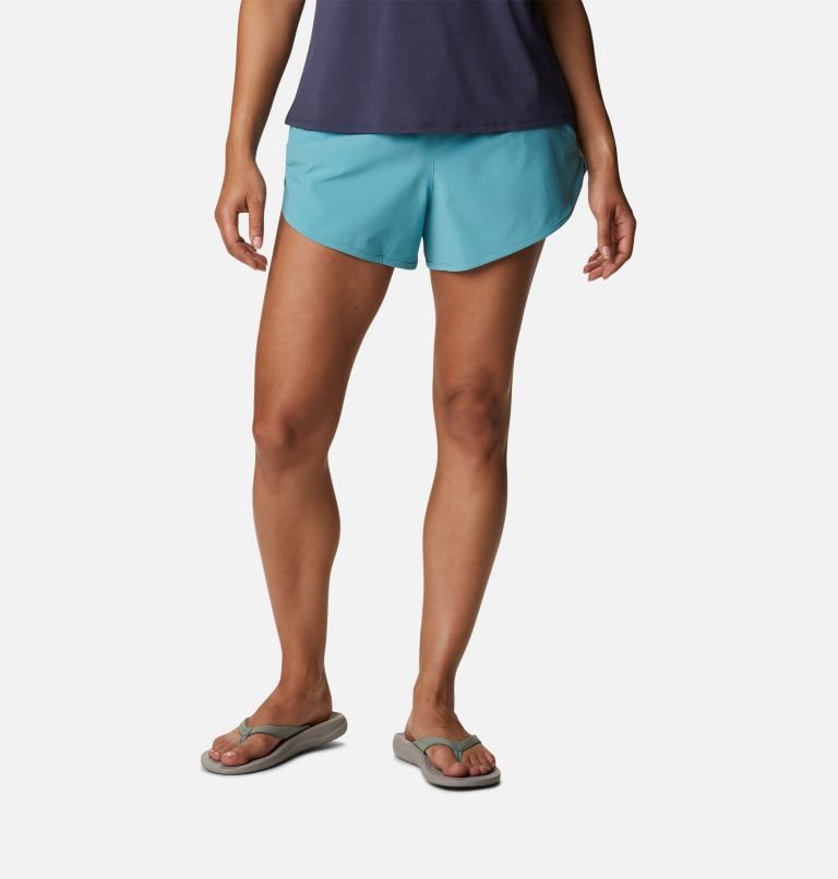 Women\'s Columbia Bogata Bay Stretch Shorts Turquoise | CA-O1846