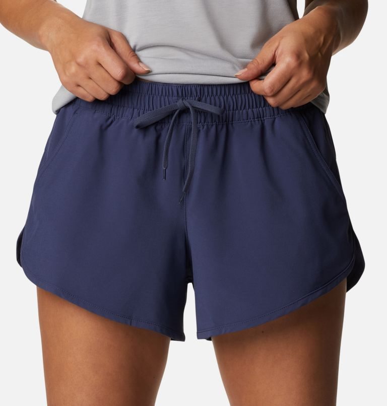 Women's Columbia Bogata Bay Stretch Shorts Navy | CA-P1A05