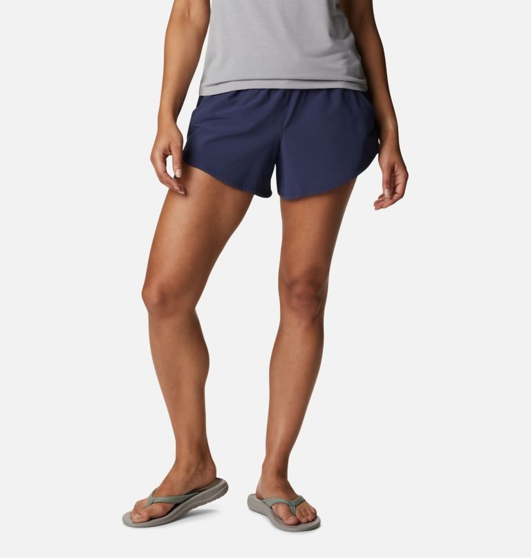 Women\'s Columbia Bogata Bay Stretch Shorts Navy | CA-P1A05