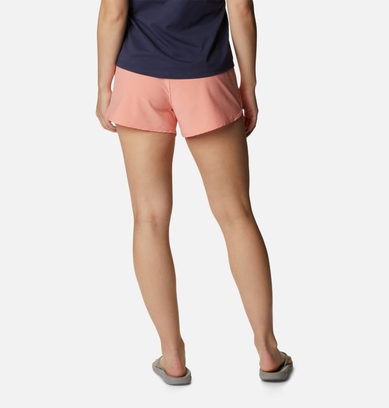 Women's Columbia Bogata Bay Stretch Shorts Coral | CA-QA0C5