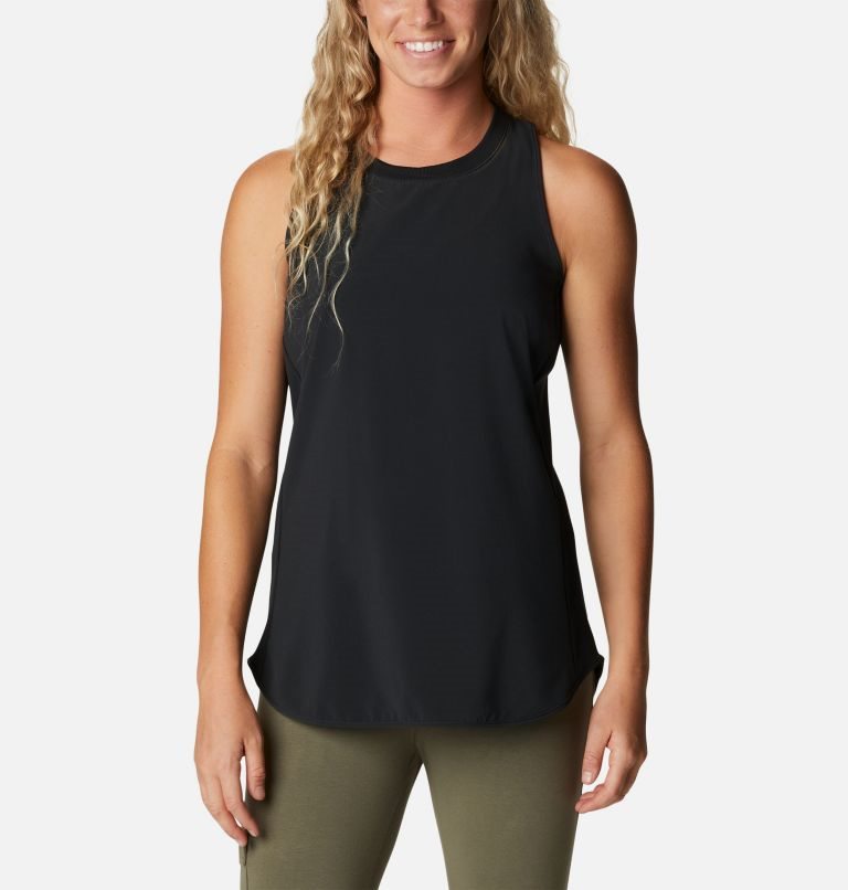 Women\'s Columbia Bowen Lookout Tanks Black | CA-X518C