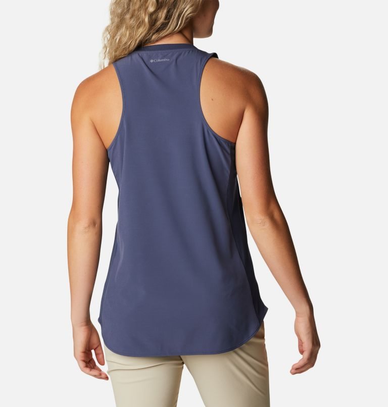 Women's Columbia Bowen Lookout Tanks Navy | CA-H05AL