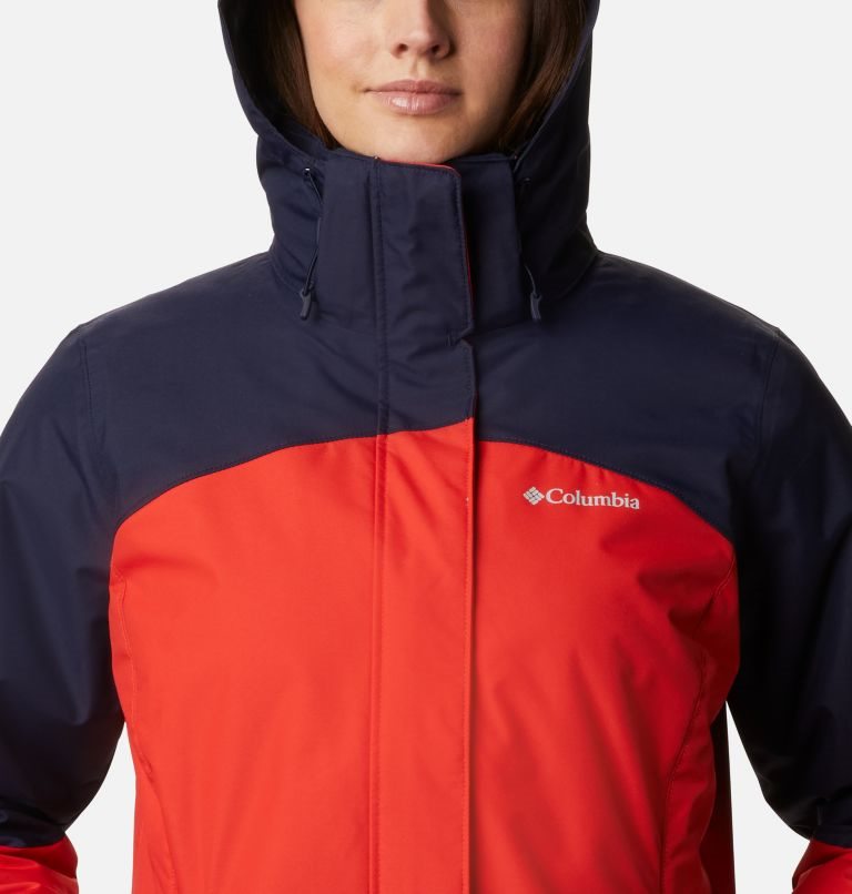 Women's Columbia Bugaboo II Interchange Fleece Jackets Orange / Navy | CA-S53AC