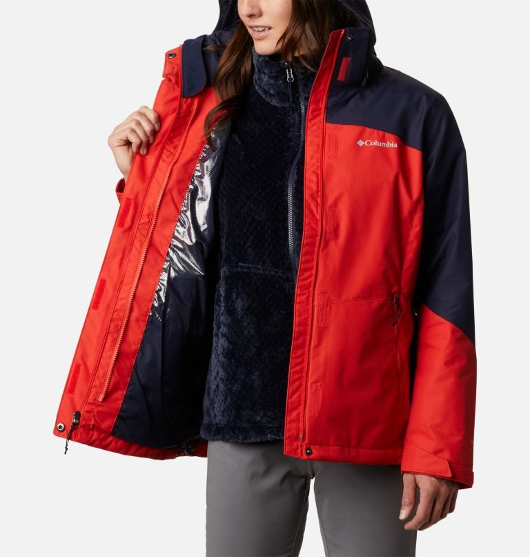 Women's Columbia Bugaboo II Interchange Fleece Jackets Orange / Navy | CA-S53AC