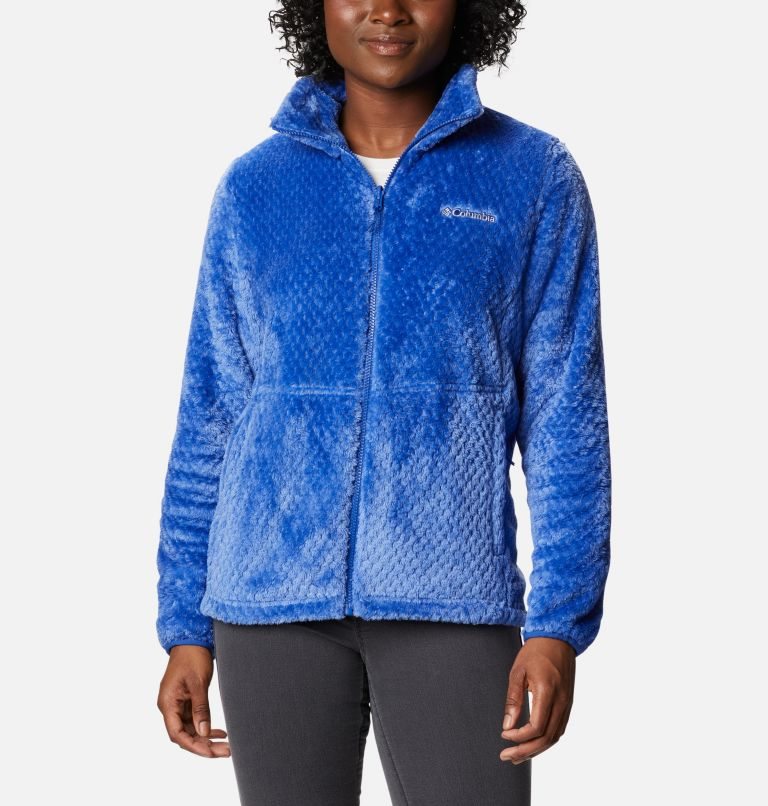 Women's Columbia Bugaboo II Interchange Fleece Jackets Blue | CA-V5C60