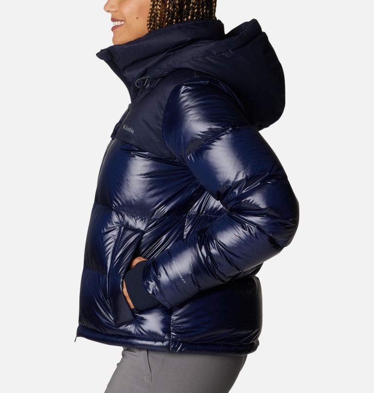 Women's Columbia Bulo Point Omni-Heat Infinity Down Jackets Navy | CA-GL04C