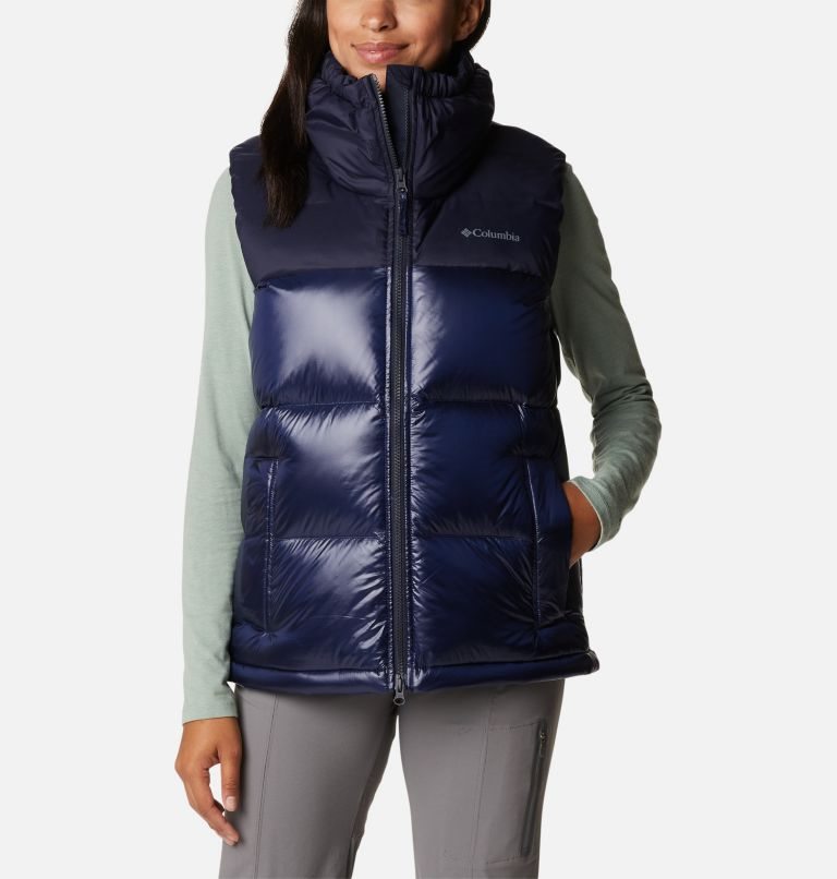 Women\'s Columbia Bulo Point Omni-Heat Infinity Down Vest Navy | CA-IC308