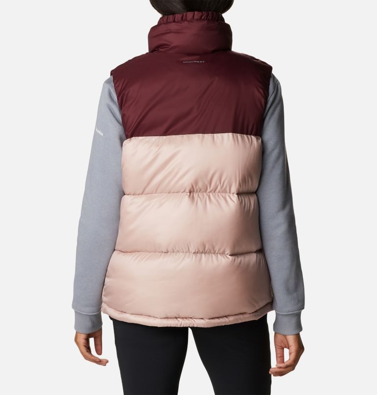 Women's Columbia Bulo Point Omni-Heat Infinity Down Vest Pink / Burgundy | CA-O105A
