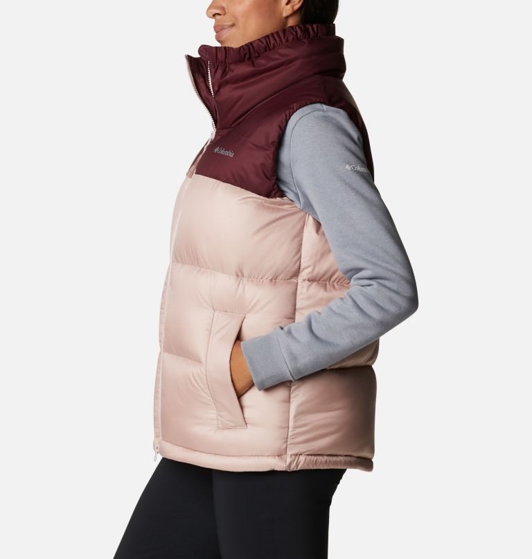 Women's Columbia Bulo Point Omni-Heat Infinity Down Vest Pink / Burgundy | CA-O105A