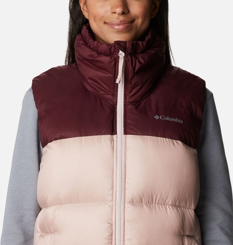 Women's Columbia Bulo Point Omni-Heat Infinity Down Vest Pink / Burgundy | CA-O105A