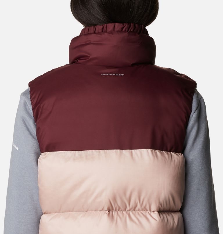 Women's Columbia Bulo Point Omni-Heat Infinity Down Vest Pink / Burgundy | CA-O105A