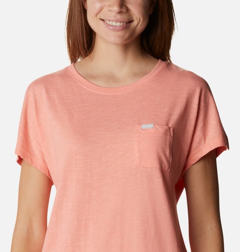 Women's Columbia Cades Cape T Shirts Coral | CA-K18C4