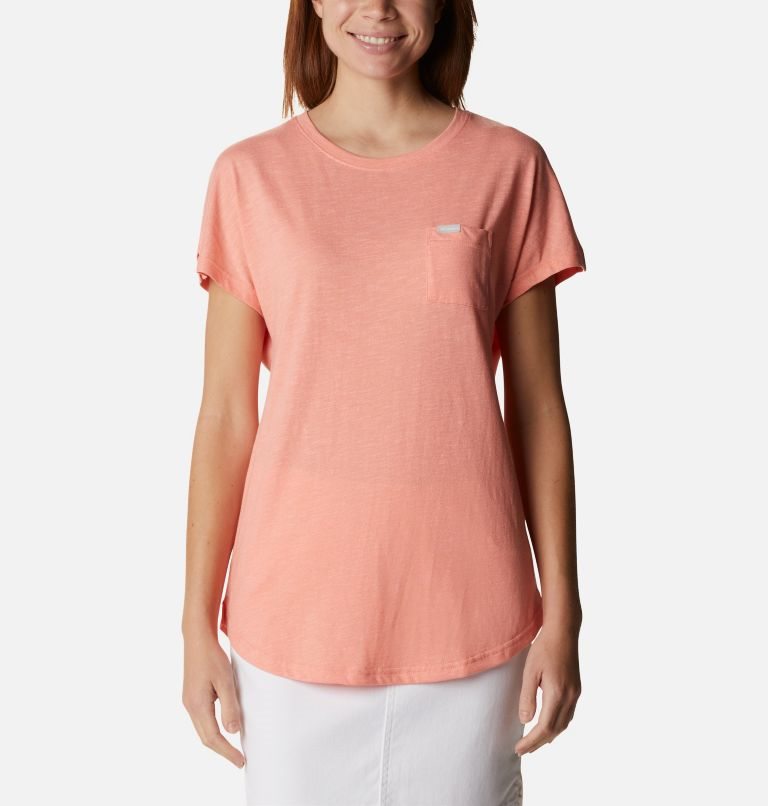 Women\'s Columbia Cades Cape T Shirts Coral | CA-K18C4