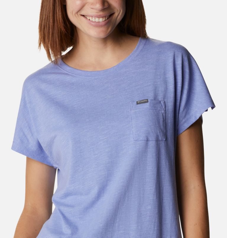Women's Columbia Cades Cape T Shirts Lavender | CA-AA35C