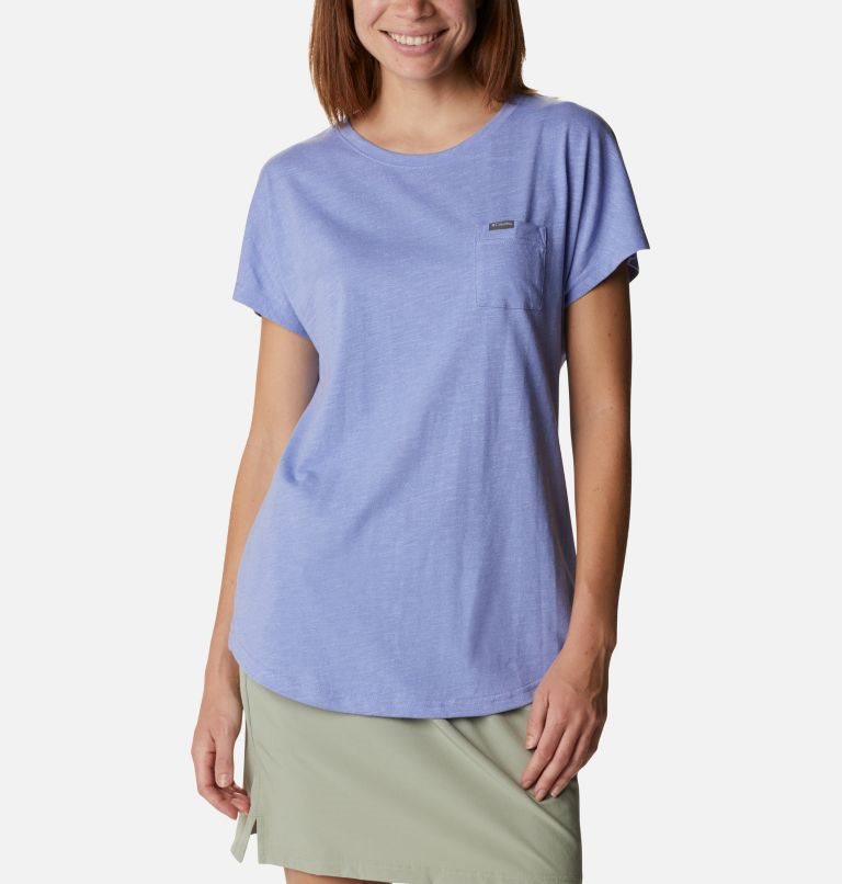 Women\'s Columbia Cades Cape T Shirts Lavender | CA-AA35C