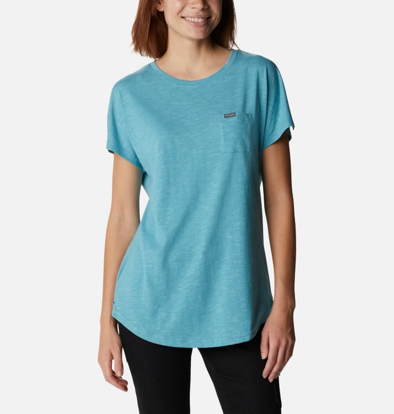 Women\'s Columbia Cades Cape T Shirts Turquoise | CA-FLAC0