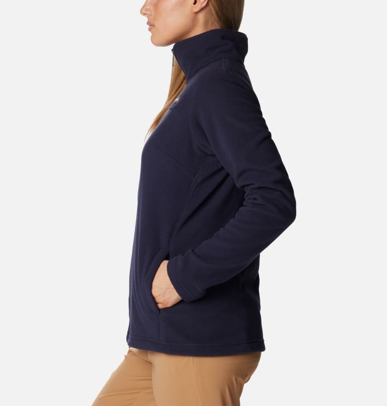 Women's Columbia Castle Dale Full Zip Fleece Jackets Navy | CA-F04L1