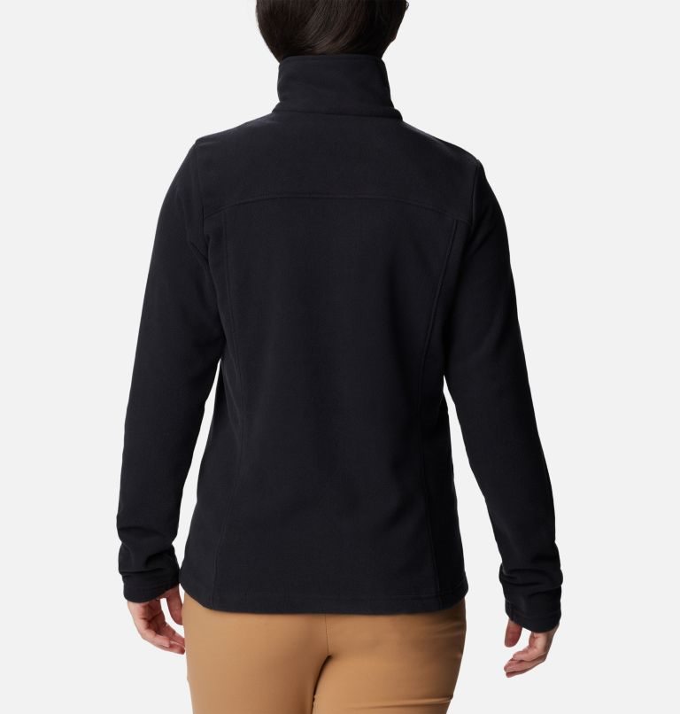 Women's Columbia Castle Dale Full Zip Fleece Jackets Black | CA-K8431