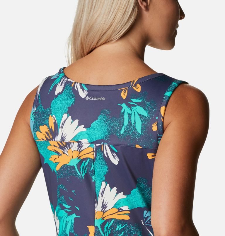 Women's Columbia Chill River Printed Dress Flower | CA-Q58A1