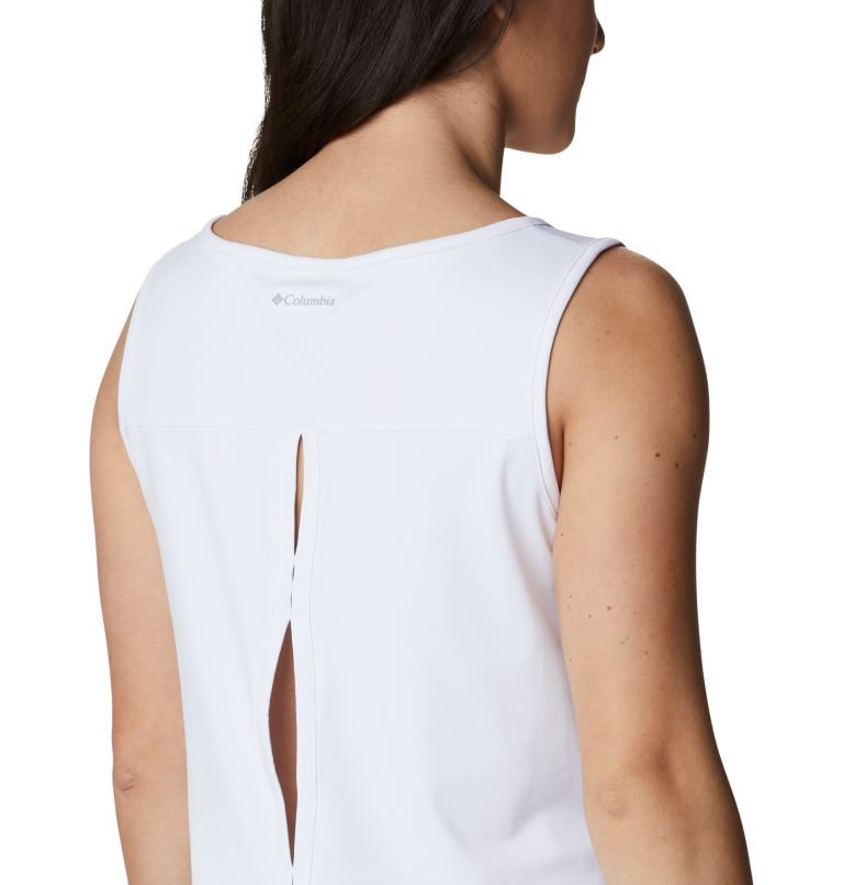 Women's Columbia Chill River Tanks White | CA-F3LC5
