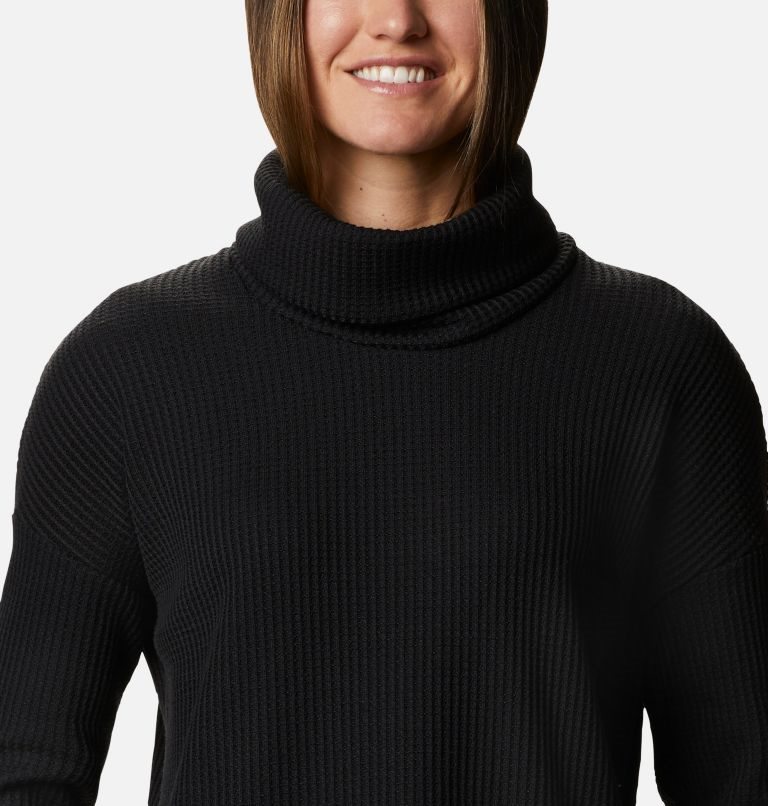 Women's Columbia Chillin Fleece Sweatshirts Black | CA-BL86C