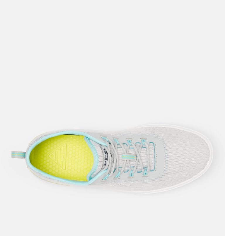 Women's Columbia Crestwood Mid Waterproof Sneakers Light Grey / Turquoise | CA-Y8C6L
