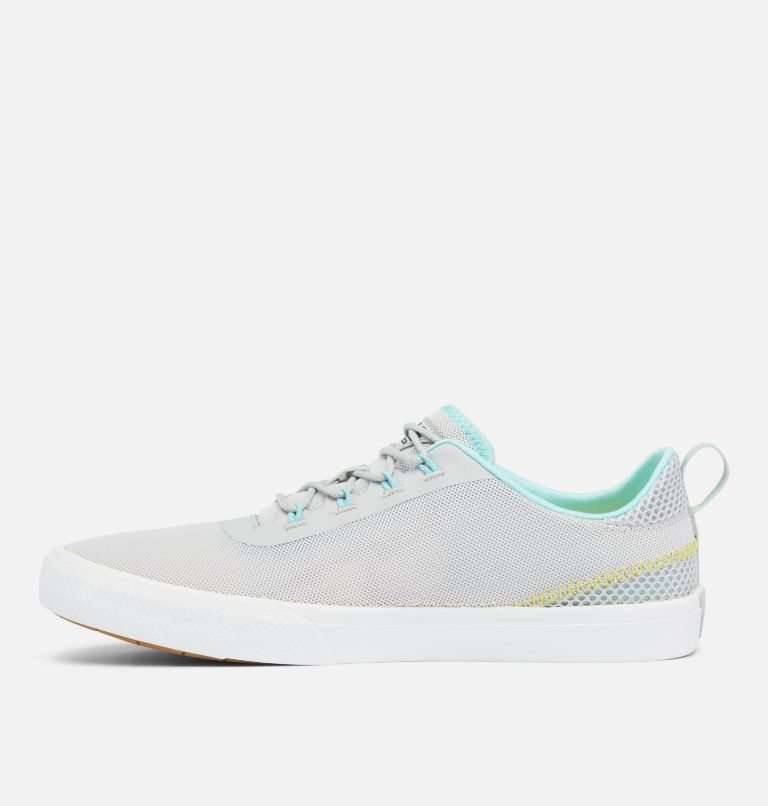 Women's Columbia Crestwood Mid Waterproof Sneakers Light Grey / Turquoise | CA-Y8C6L