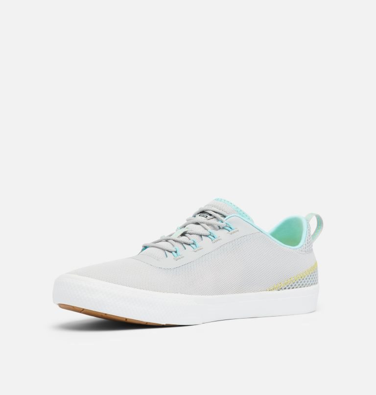 Women's Columbia Crestwood Mid Waterproof Sneakers Light Grey / Turquoise | CA-Y8C6L