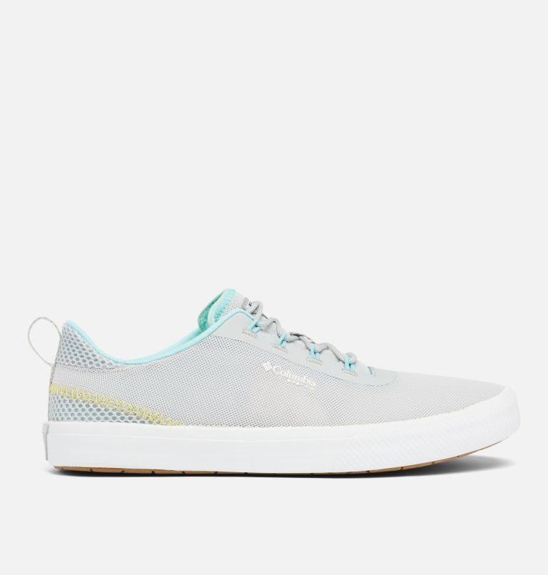 Women\'s Columbia Crestwood Mid Waterproof Sneakers Light Grey / Turquoise | CA-Y8C6L