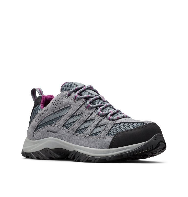 Women's Columbia Crestwood Waterproof Hiking Shoes Grey | CA-T136A
