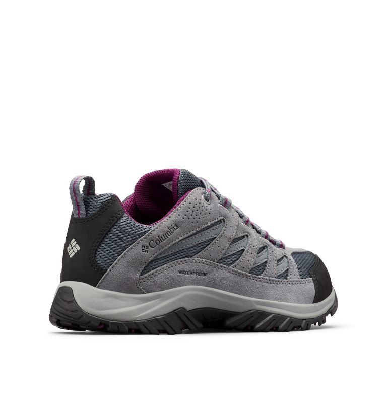 Women's Columbia Crestwood Waterproof Hiking Shoes Grey | CA-T136A