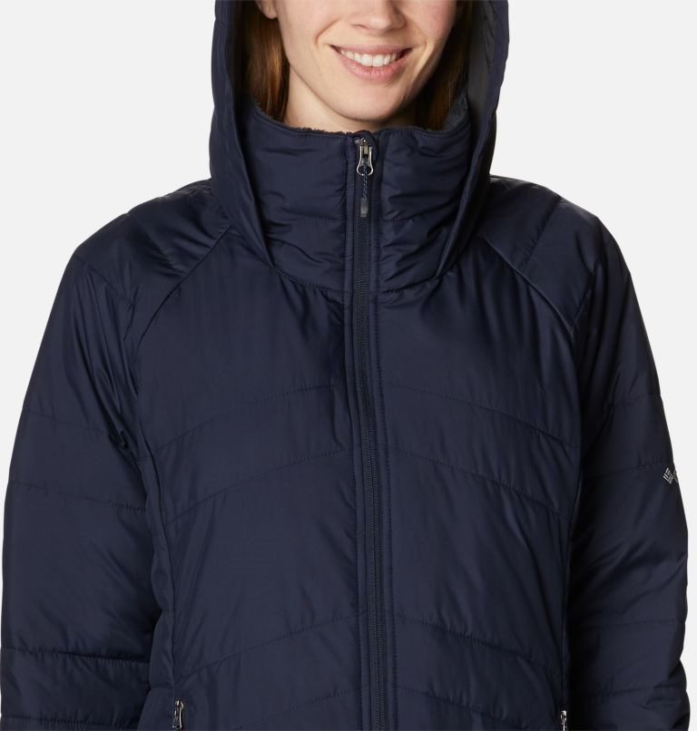 Women's Columbia Crown Point Jackets Navy | CA-Q0A14