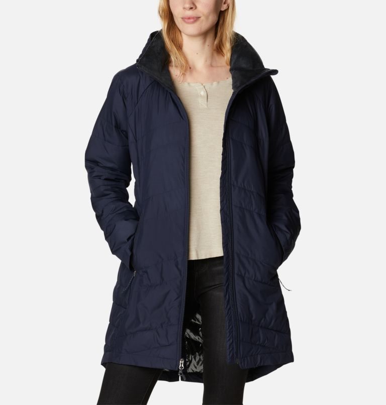 Women\'s Columbia Crown Point Jackets Navy | CA-Q0A14
