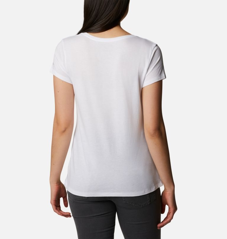 Women's Columbia Daisy Days Graphic T Shirts White | CA-UALC1