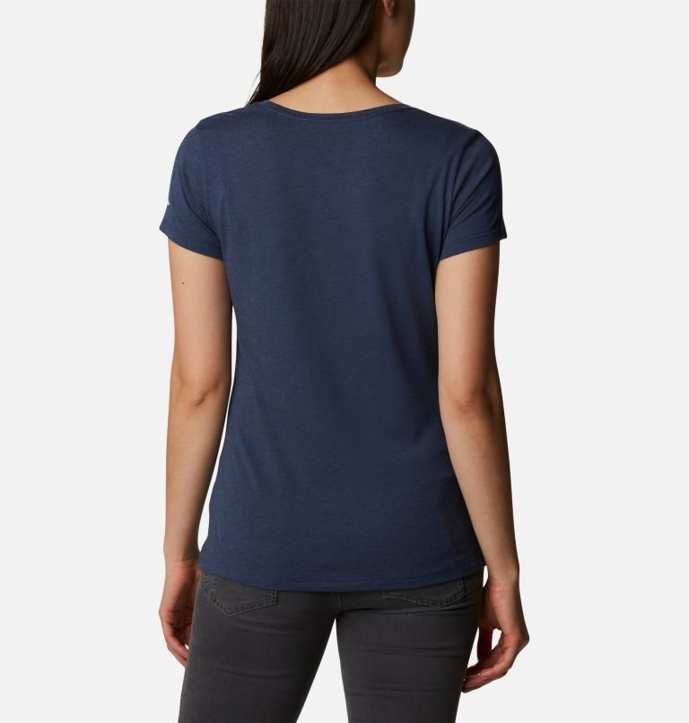 Women's Columbia Daisy Days Graphic T Shirts Navy | CA-XLC03